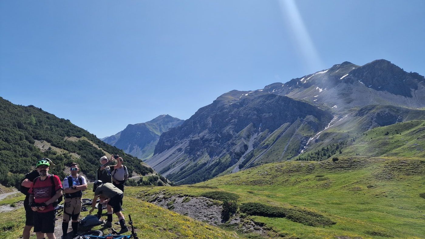 Bike-Pause in den Alpen