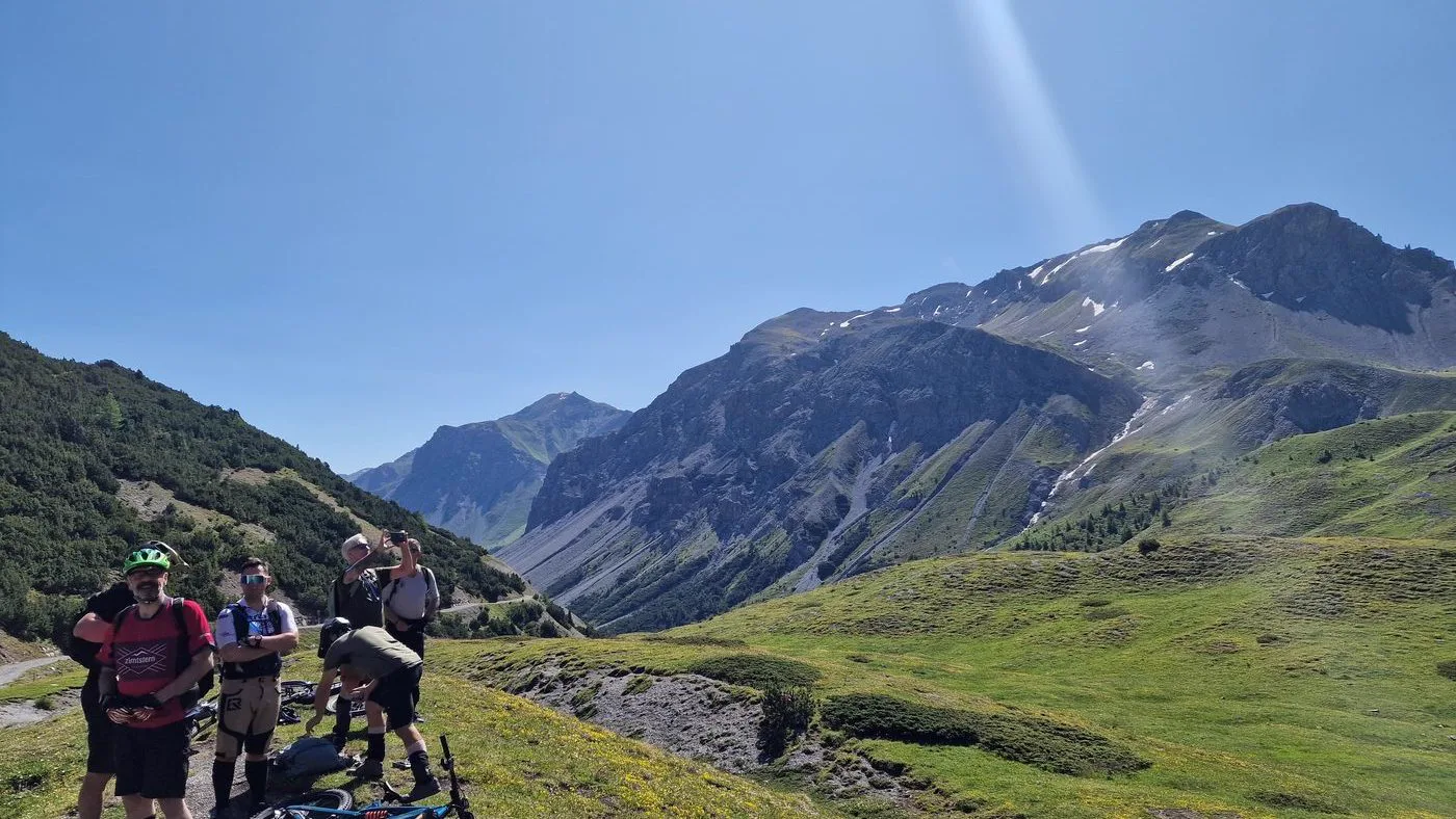 Bike-Pause in den Alpen