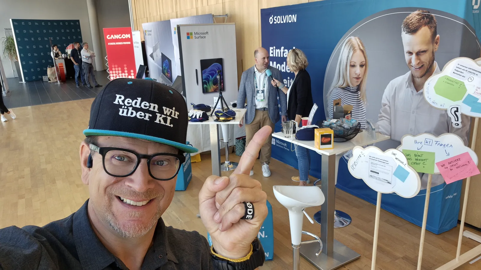 Peter Hössl auf einem KI-Event mit Solvion, Microsoft Partner